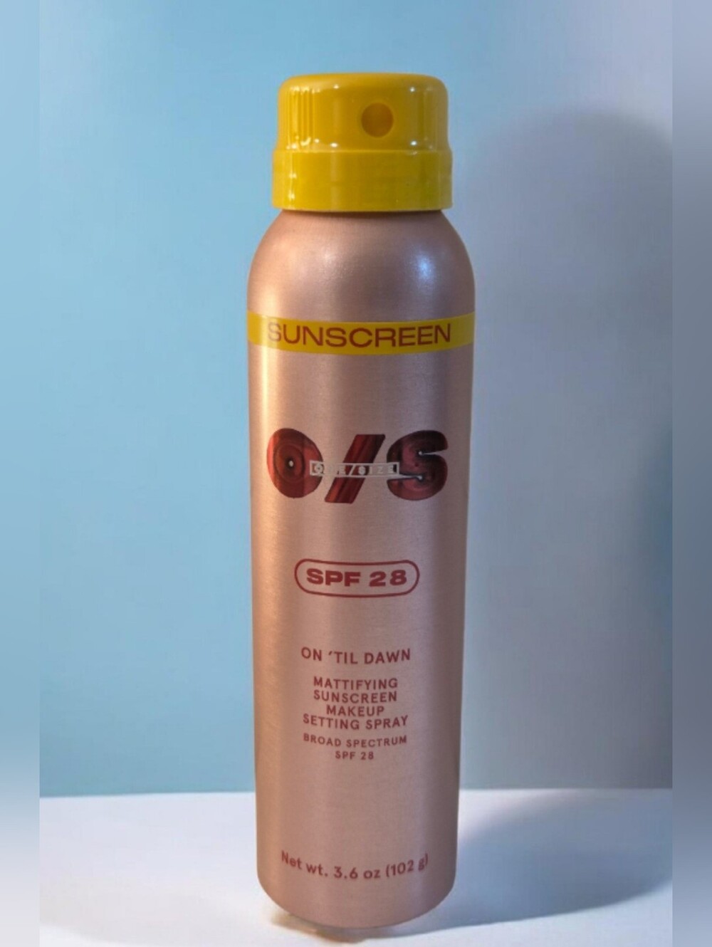 One/Size On ‘Til DawnMattifying Sunscreen Makeup Setting Spray SPF 28 3.6oz New